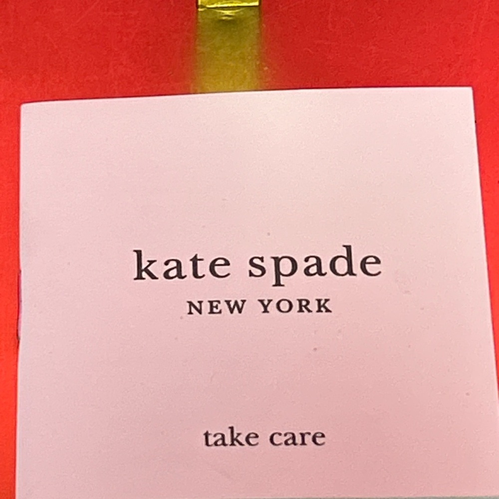 kate spade cranberry nylon crossbody w/Elephant Bag Charm Approx. 10 x 7 x 2 - Picture 16 of 16